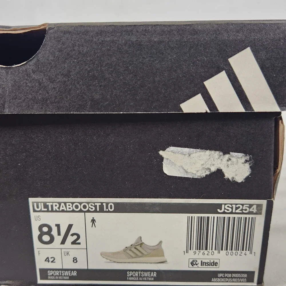 Adidas Ultraboost 1.0 Running Shoes Men Size 8.5 Wonder Beige Gum Primeknit